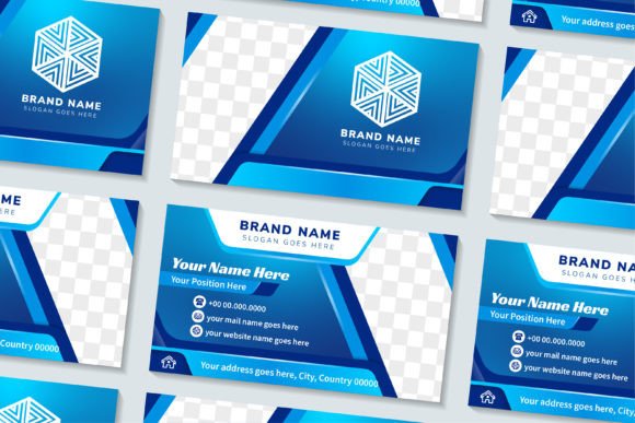 Blue Business Card Horizontal: A Strategic Design Choice for Modern Corporate Identity