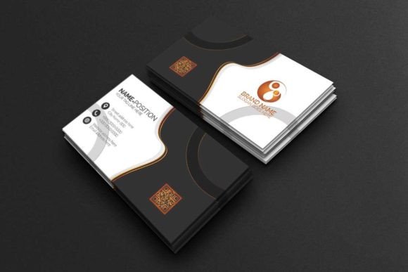 Creative Dark Luxury Business Card for Professionals