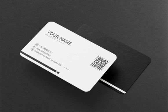 Elegant Dark Business Card 2023: Premium Professional Identity
