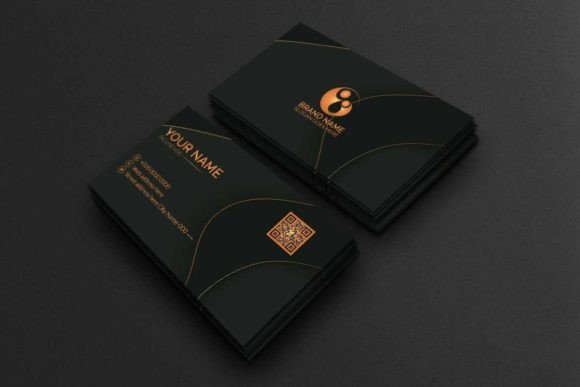 Luxury Dark Business Card 2023