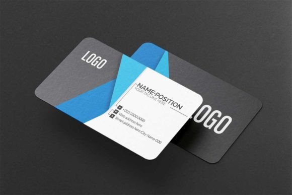 Modern Dark Business Card Template 2023